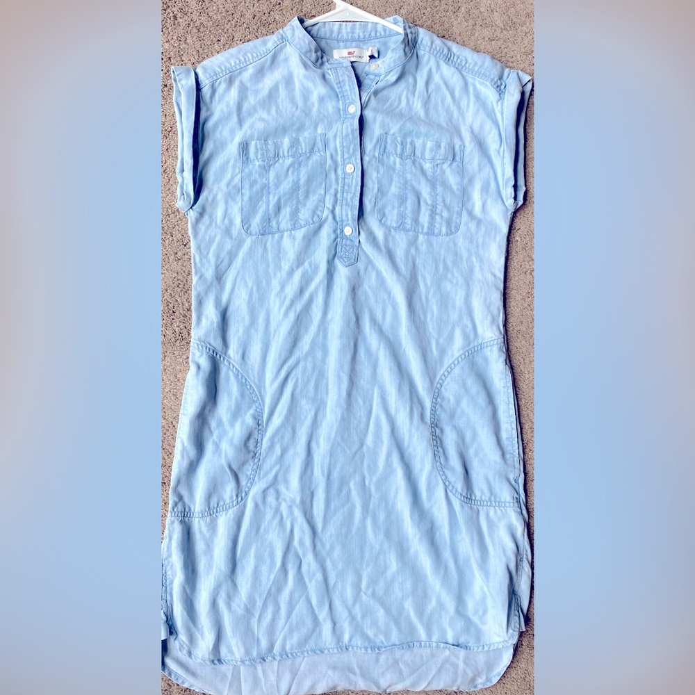 Vineyard Vines Margo Chambray Shirt Dress